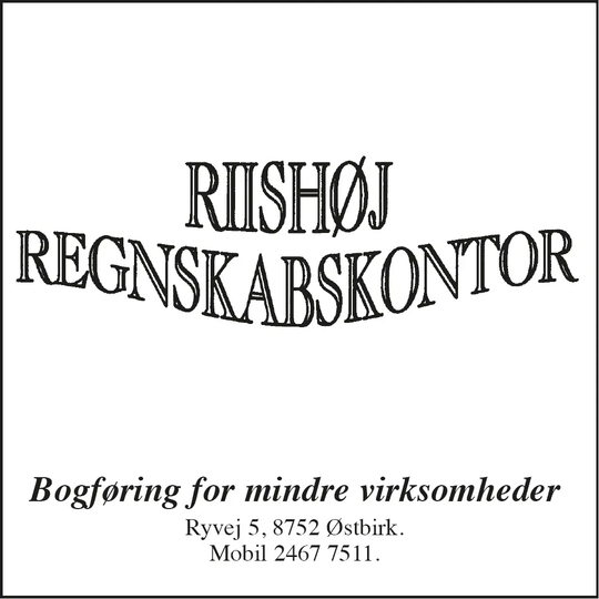 Riishøj Regnskabskontor i Østbirk